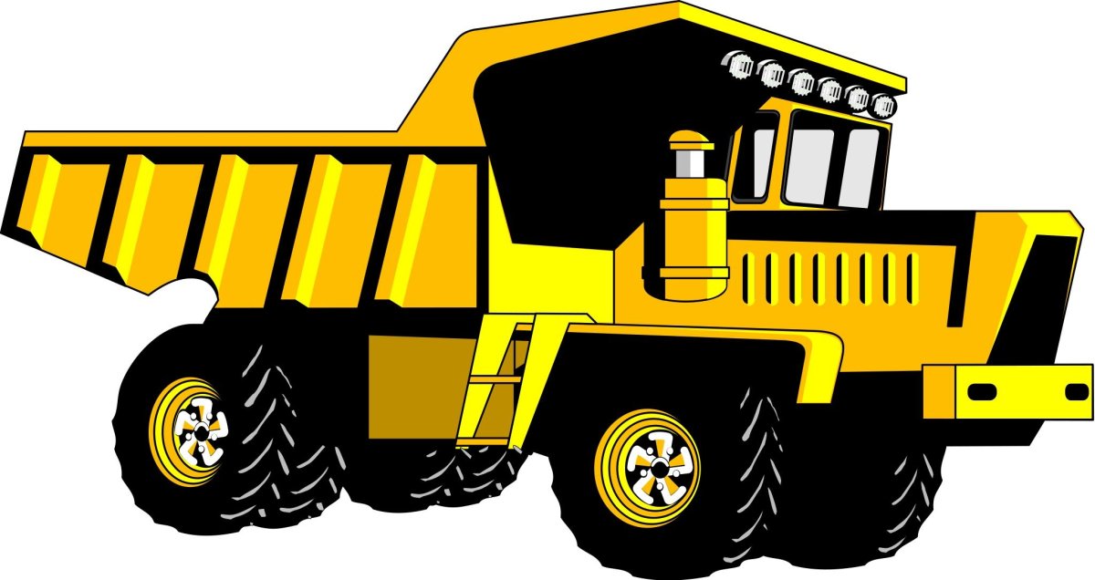 Наглядная картинка для ДОУ самосвал