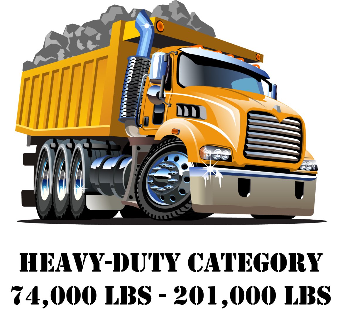 Водитель в самосвале мультяшный