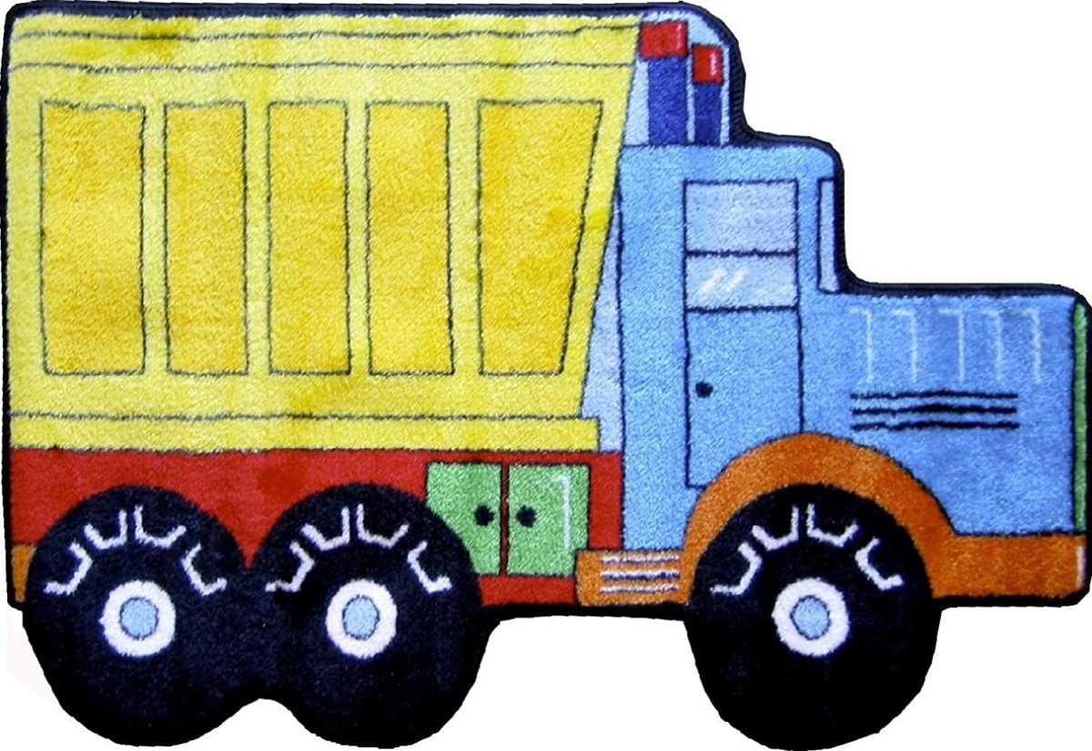 Синий самосвал рисунок