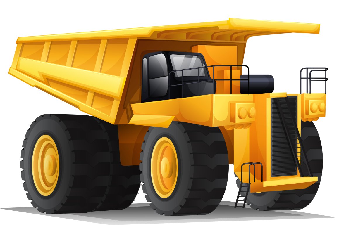 Раскраска. Самосвал