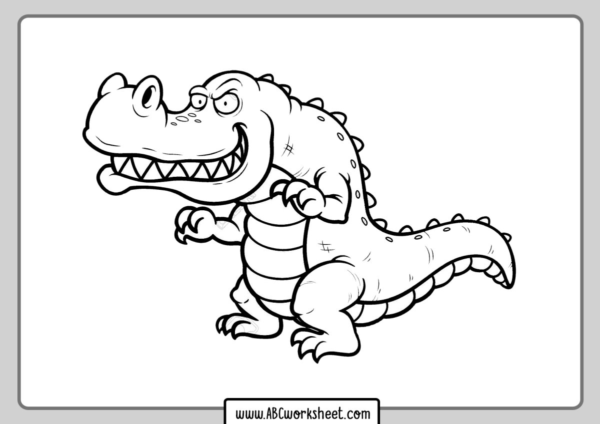Крокодил набросок