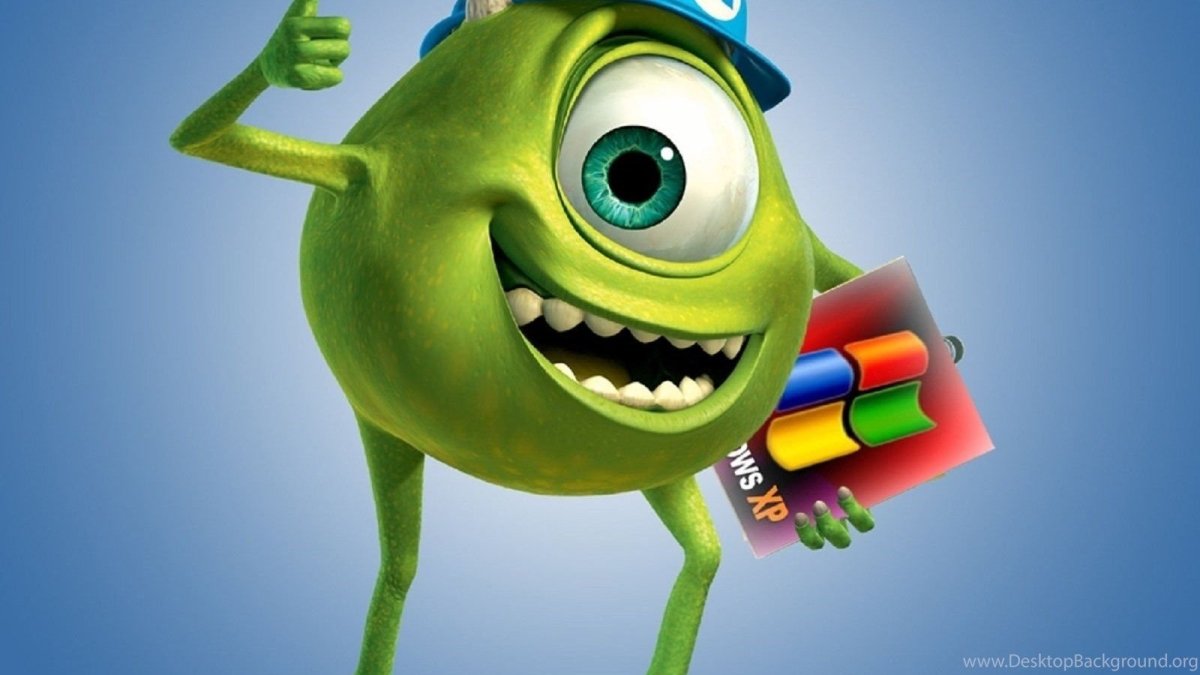 Майк Вазовски Мем на белом фоне