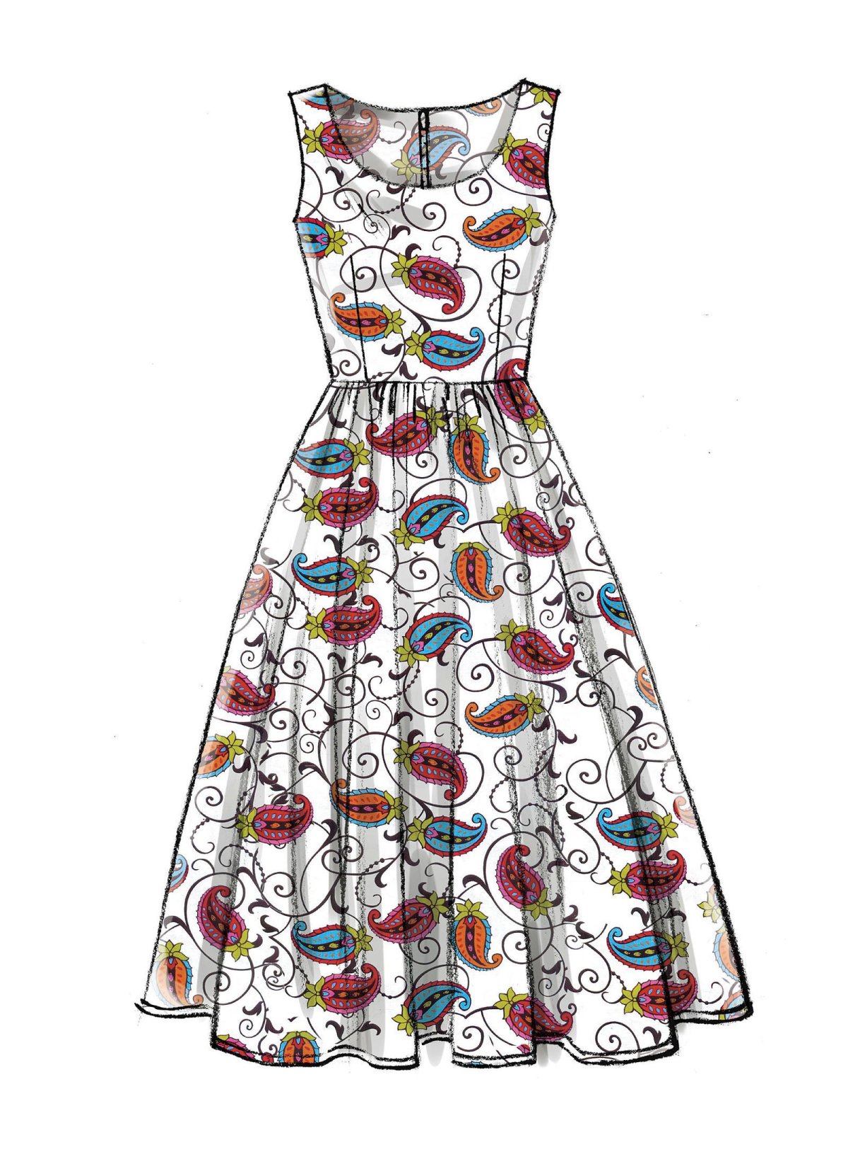 Летние платья Наброски