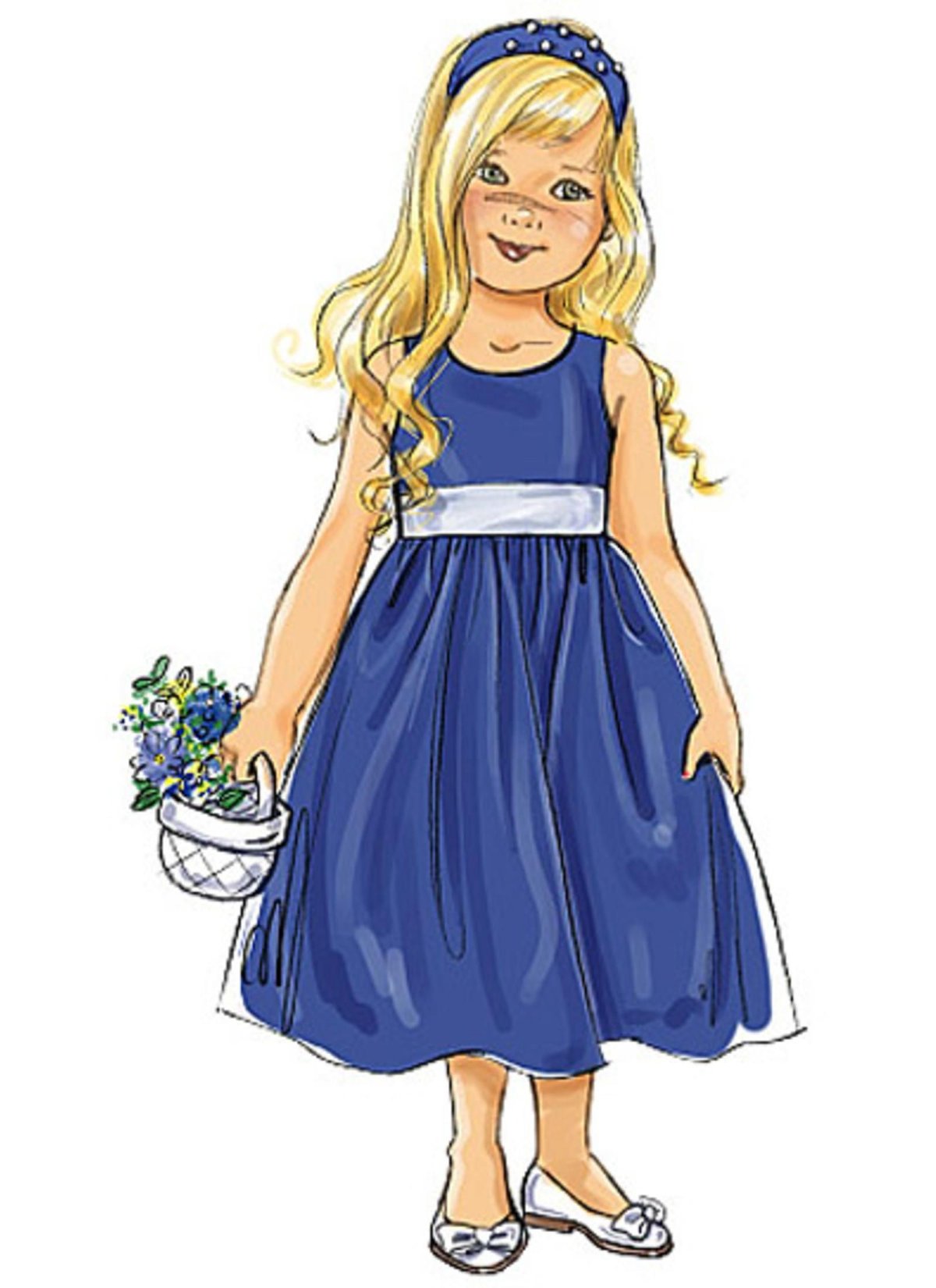 Модные платья для детей рисования