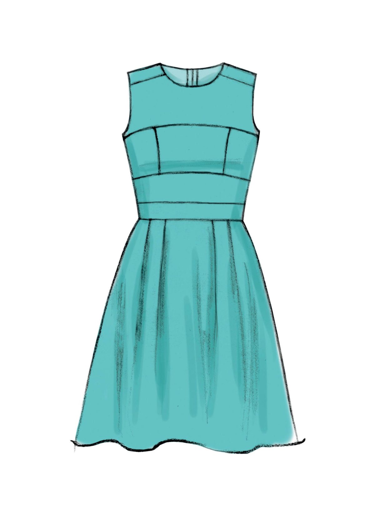 Нарисовать платье