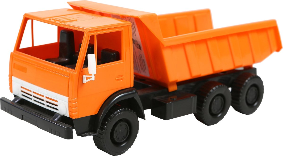 Самосвал держит табличку мульт