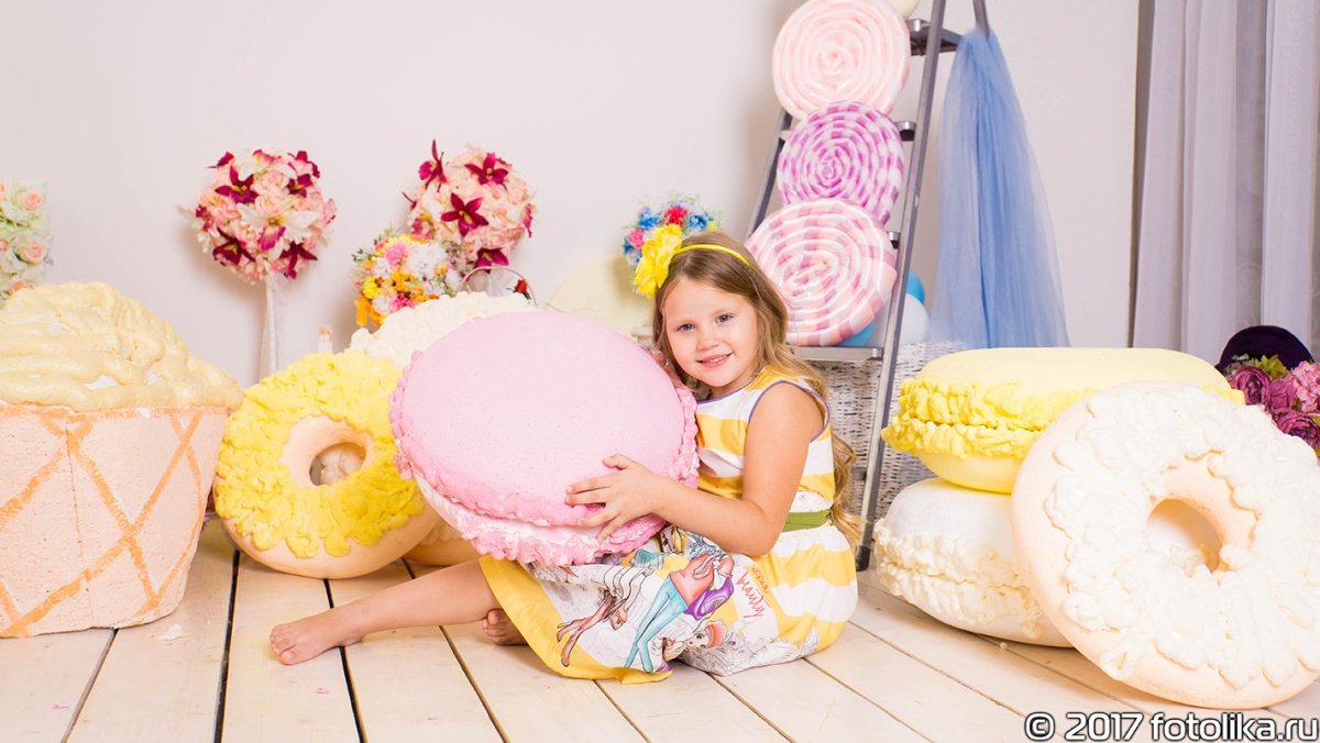 Фотосессия со сладостями для детей