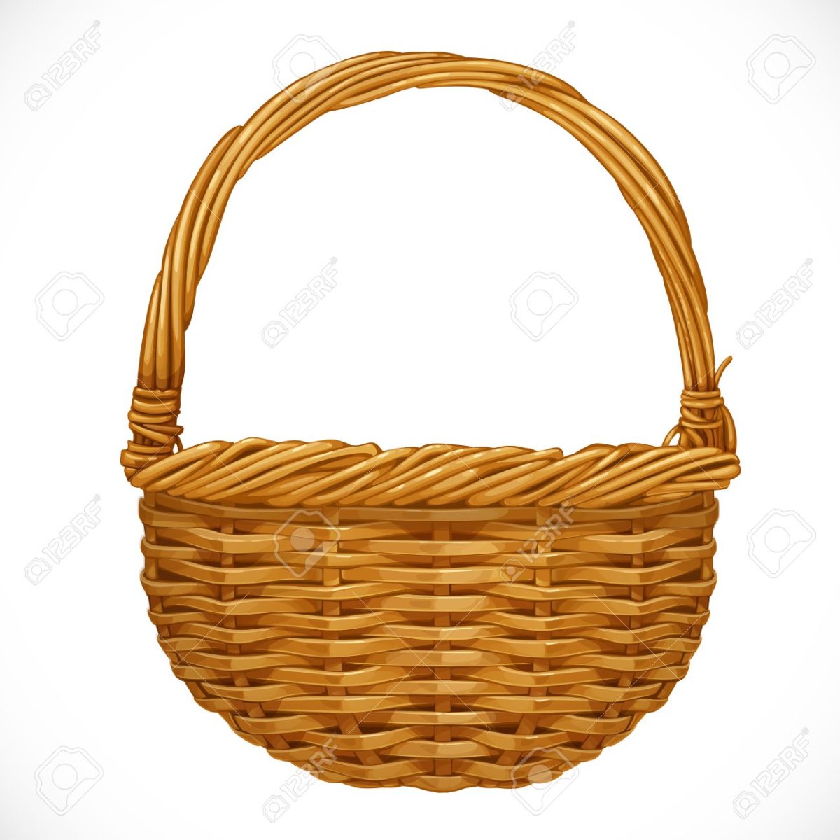 Корзина плетеная мультяшная