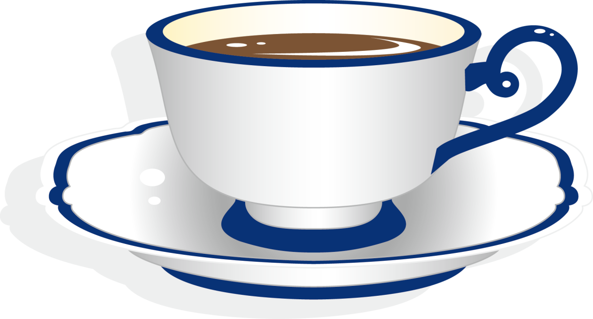 Кружка чая фиолетовая