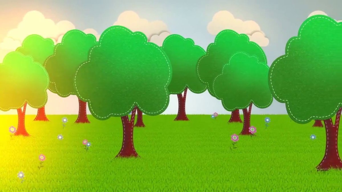 Сад с фруктами для детей