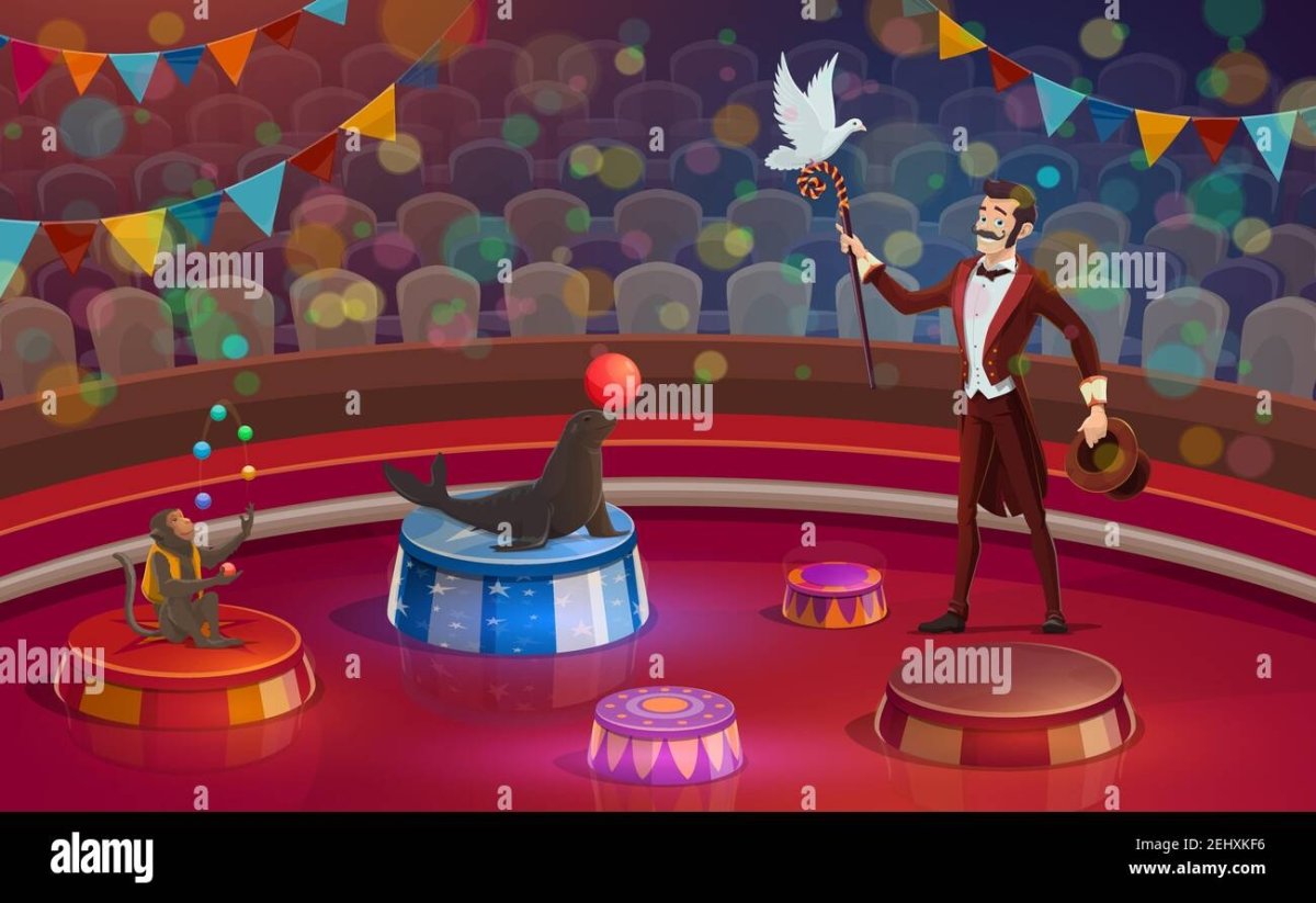 Клоун на сцене