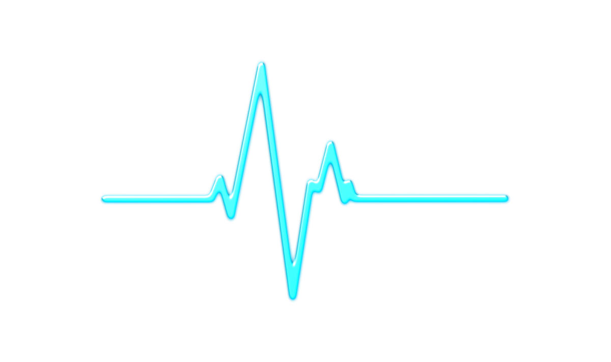 Линия кардиограммы на прозрачном фоне