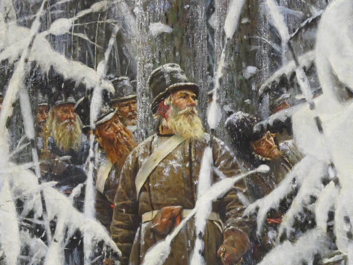 Подвиг Ивана Сусанина рисунок