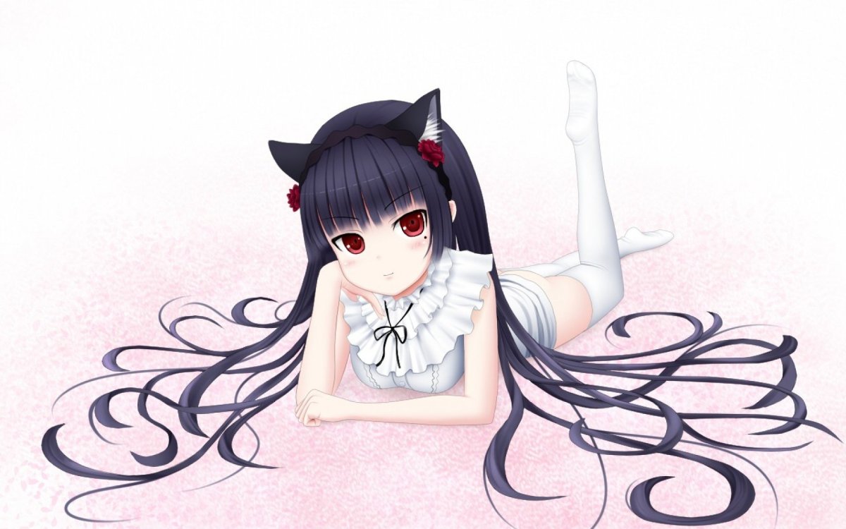 Аниме девочки кошки