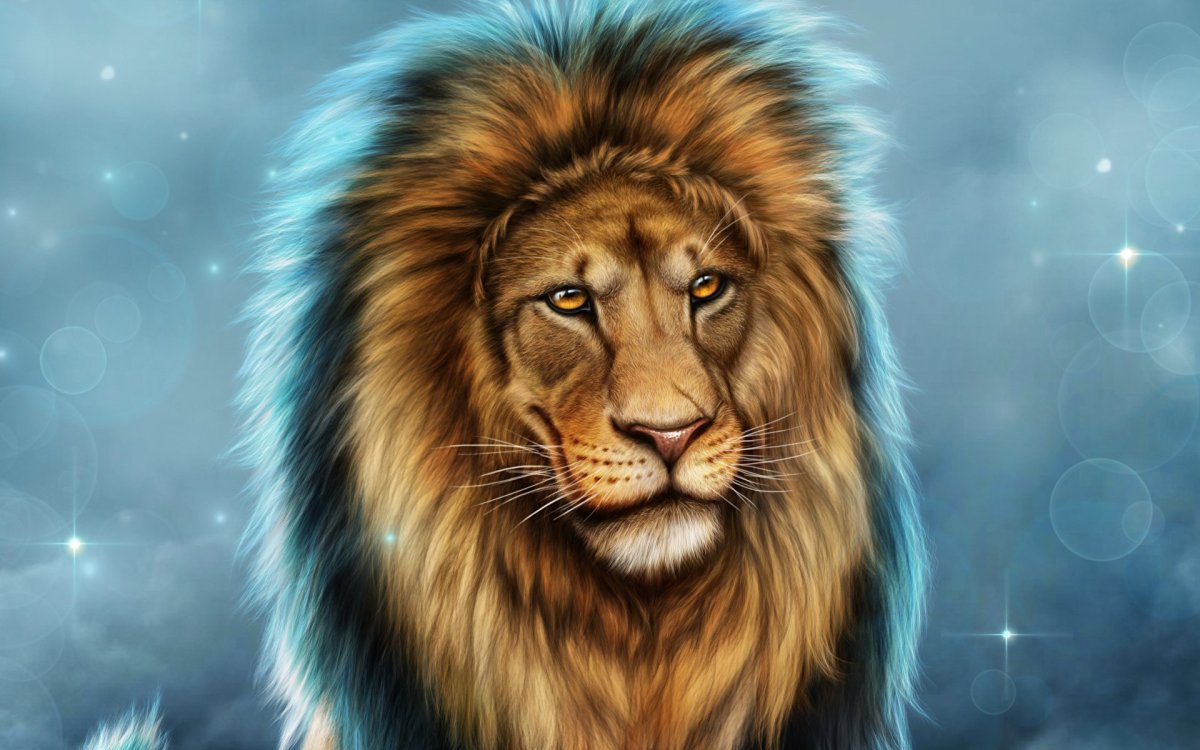 Заставка на рабочий стол Лев