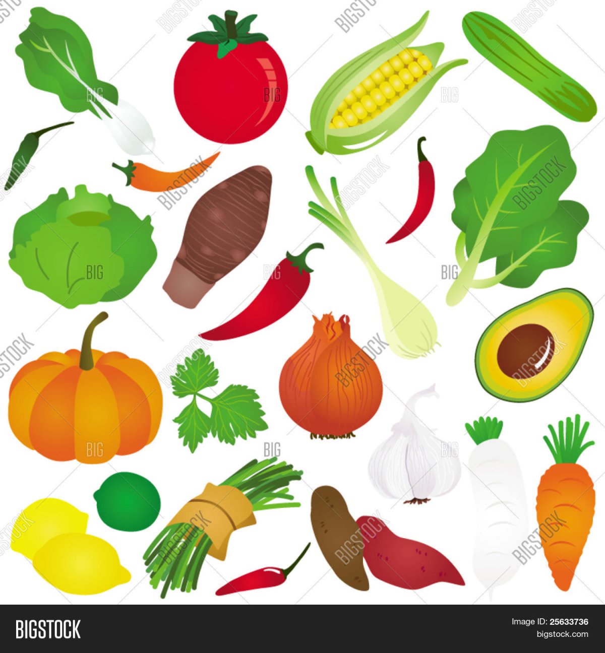 Овощи фрукты еда наклейки