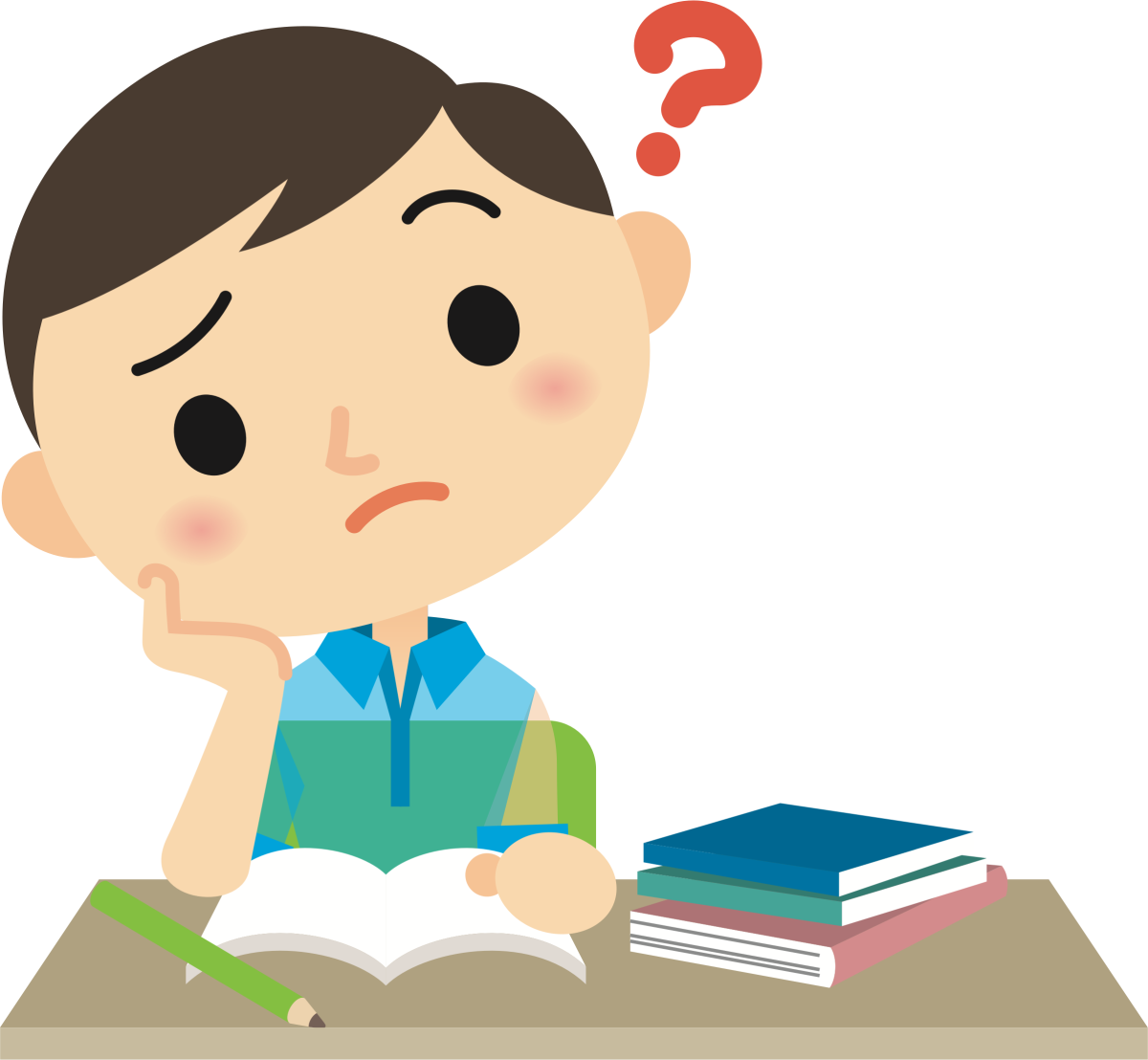 Студент задумался иллюстрация