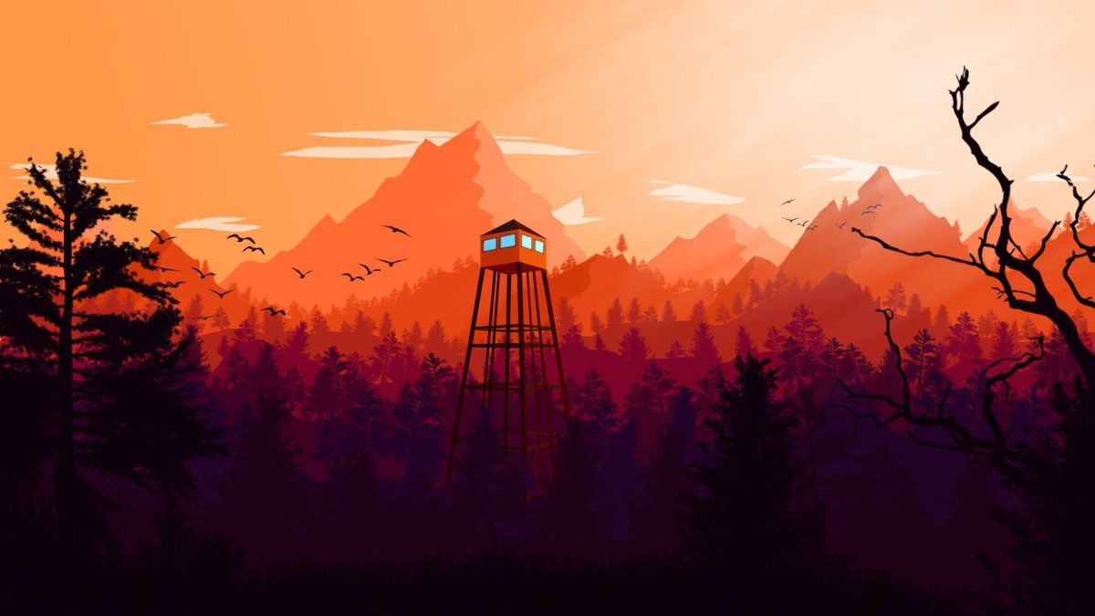 Firewatch фон 4к