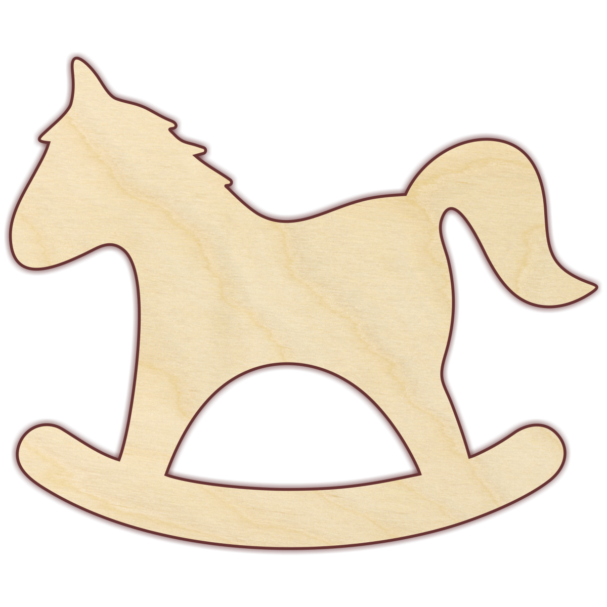 Деревянная игрушка лошадка