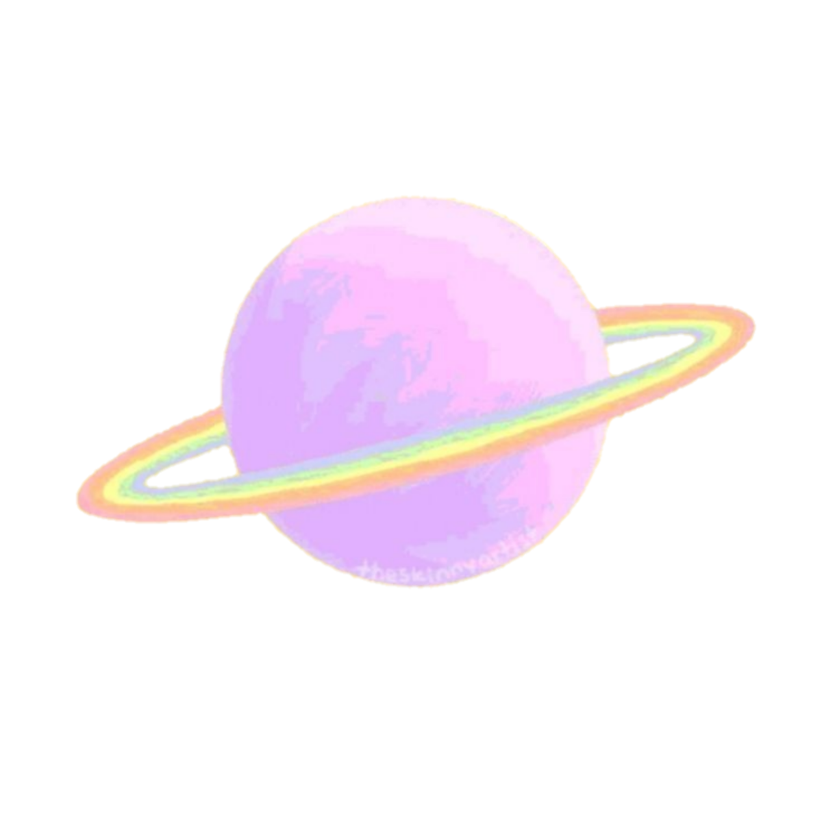 Планета Сатурн мультяшная