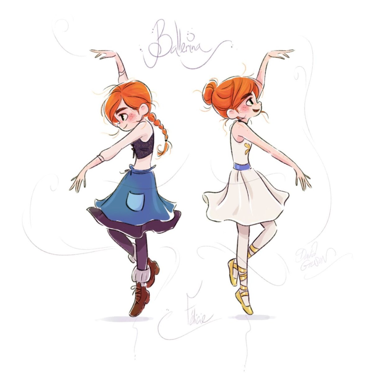 Балерина Фелис и Виктор арт