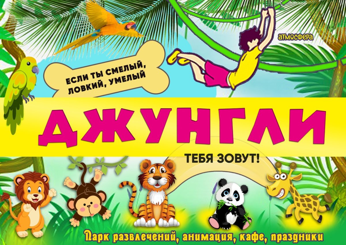 Детский центр джунгли зовут Краснодар