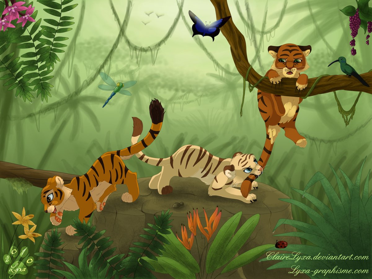 Джунгли картинки мультяшные