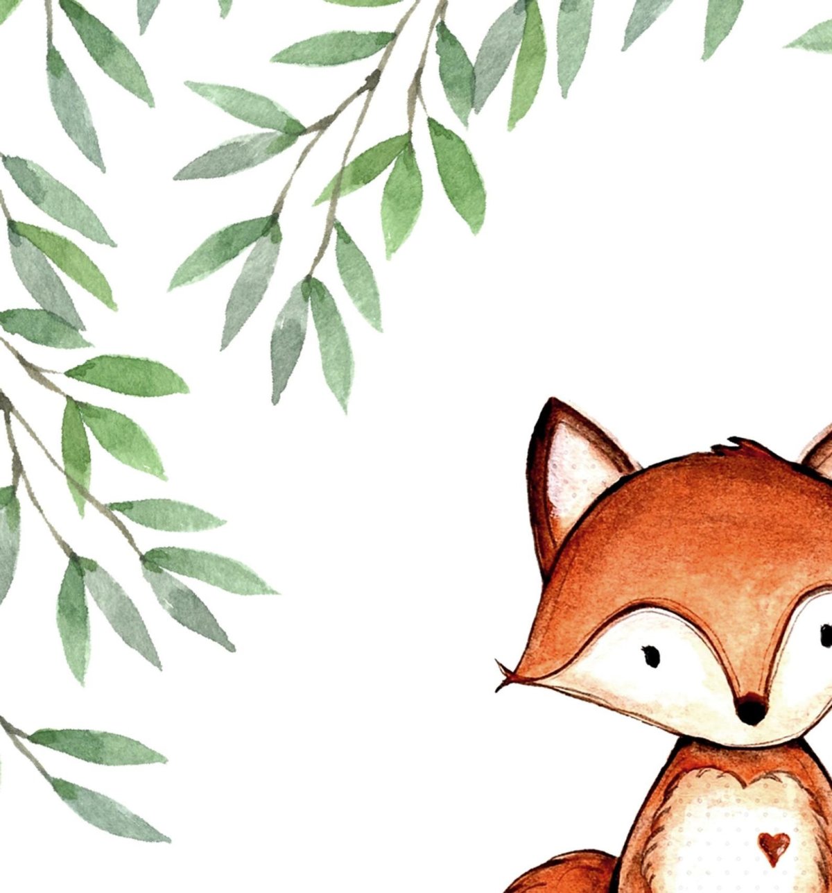 Лисенок для срисовки