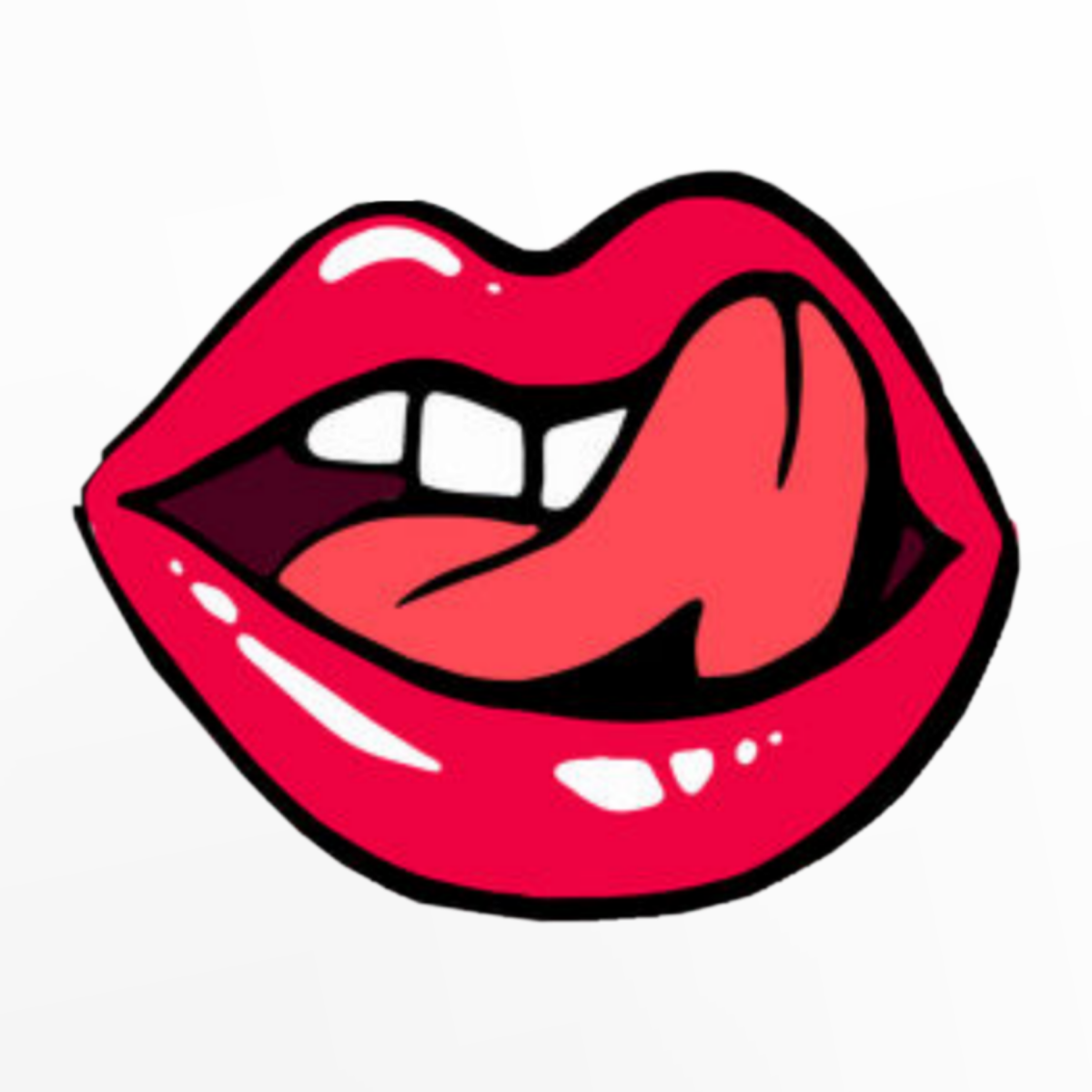 Губы с языком