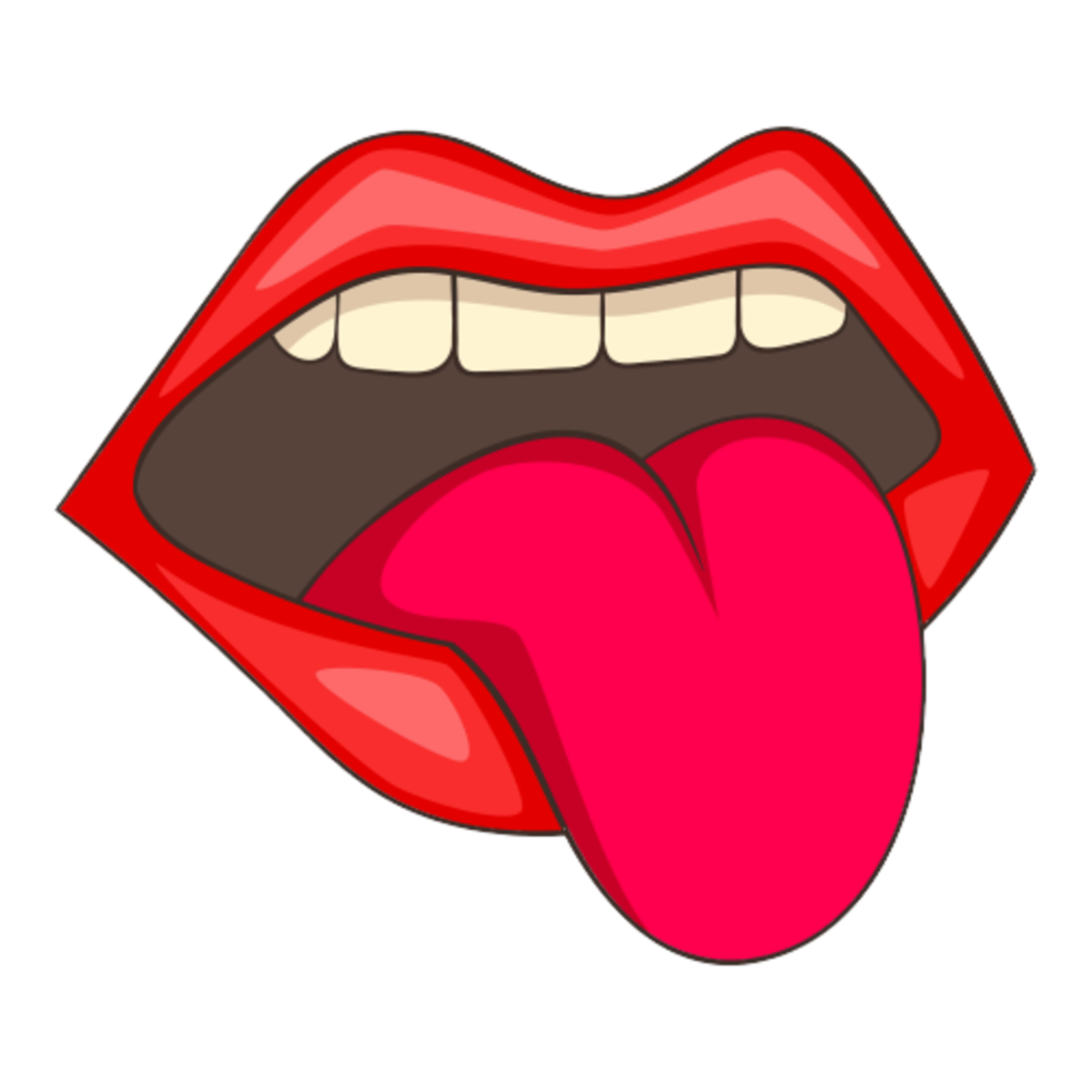 Губы зубы язык