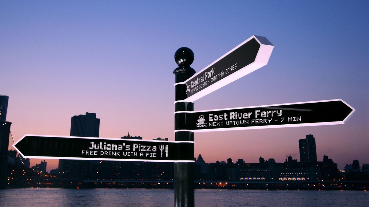 Urban sign Direction