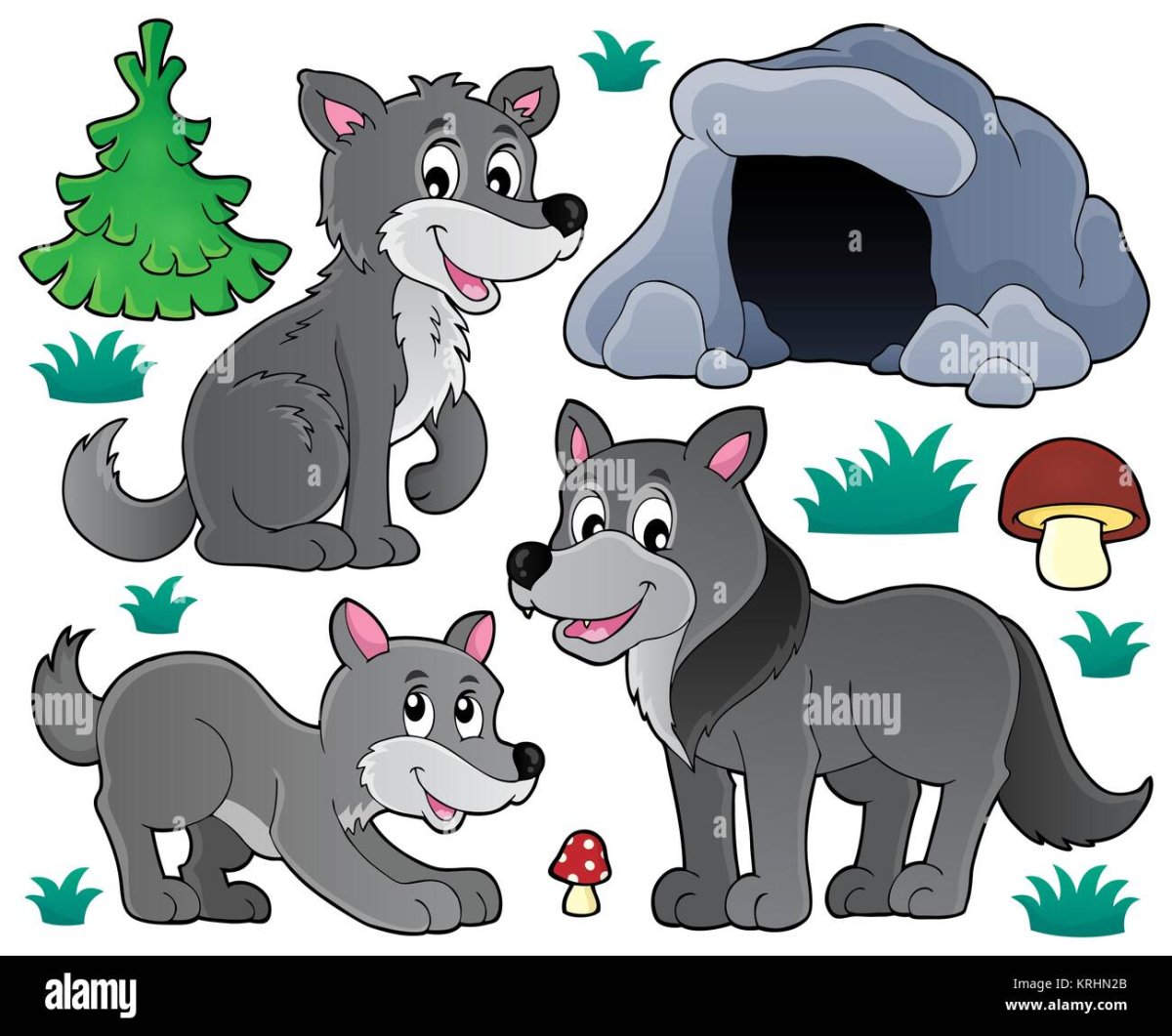 Жилище волка картинки для детей