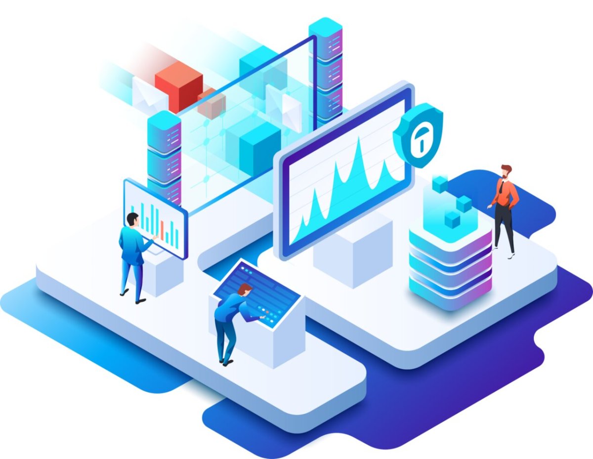 Изометрические иллюстрации для сайта