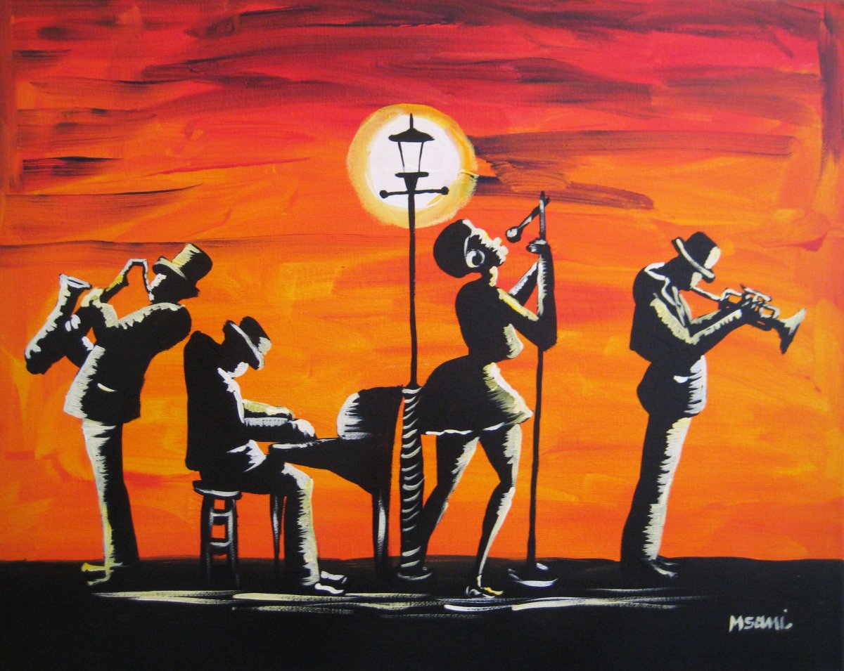 Роспись стен джаз