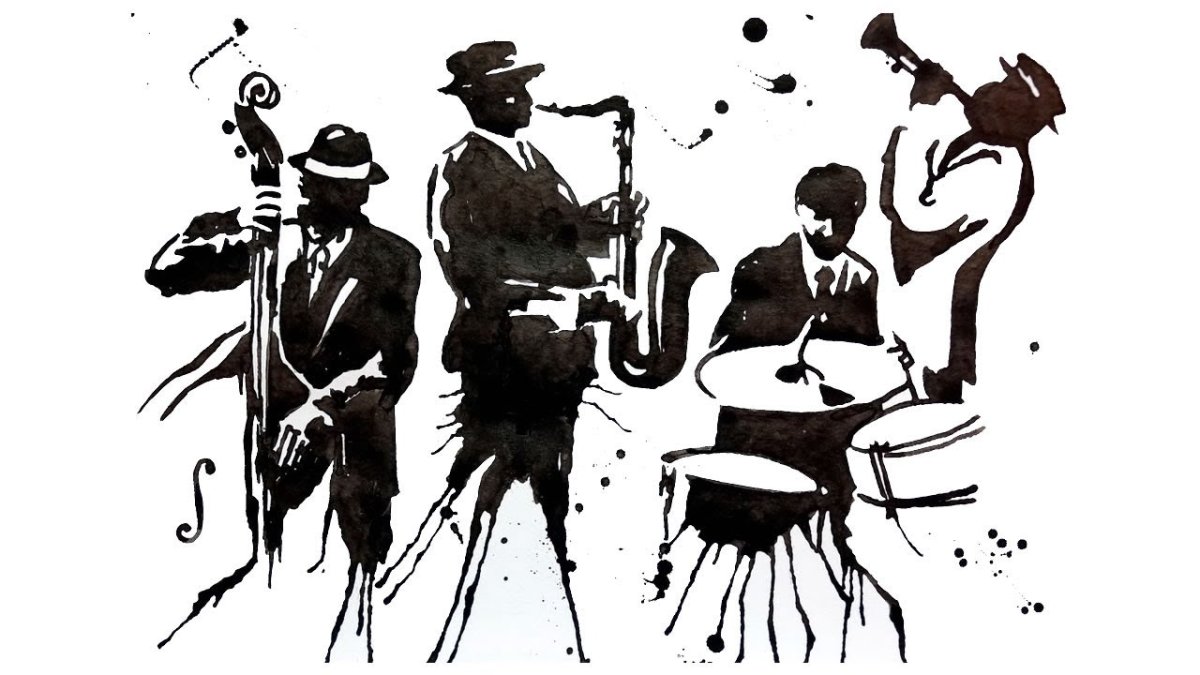 Иллюстрации в стиле джаз
