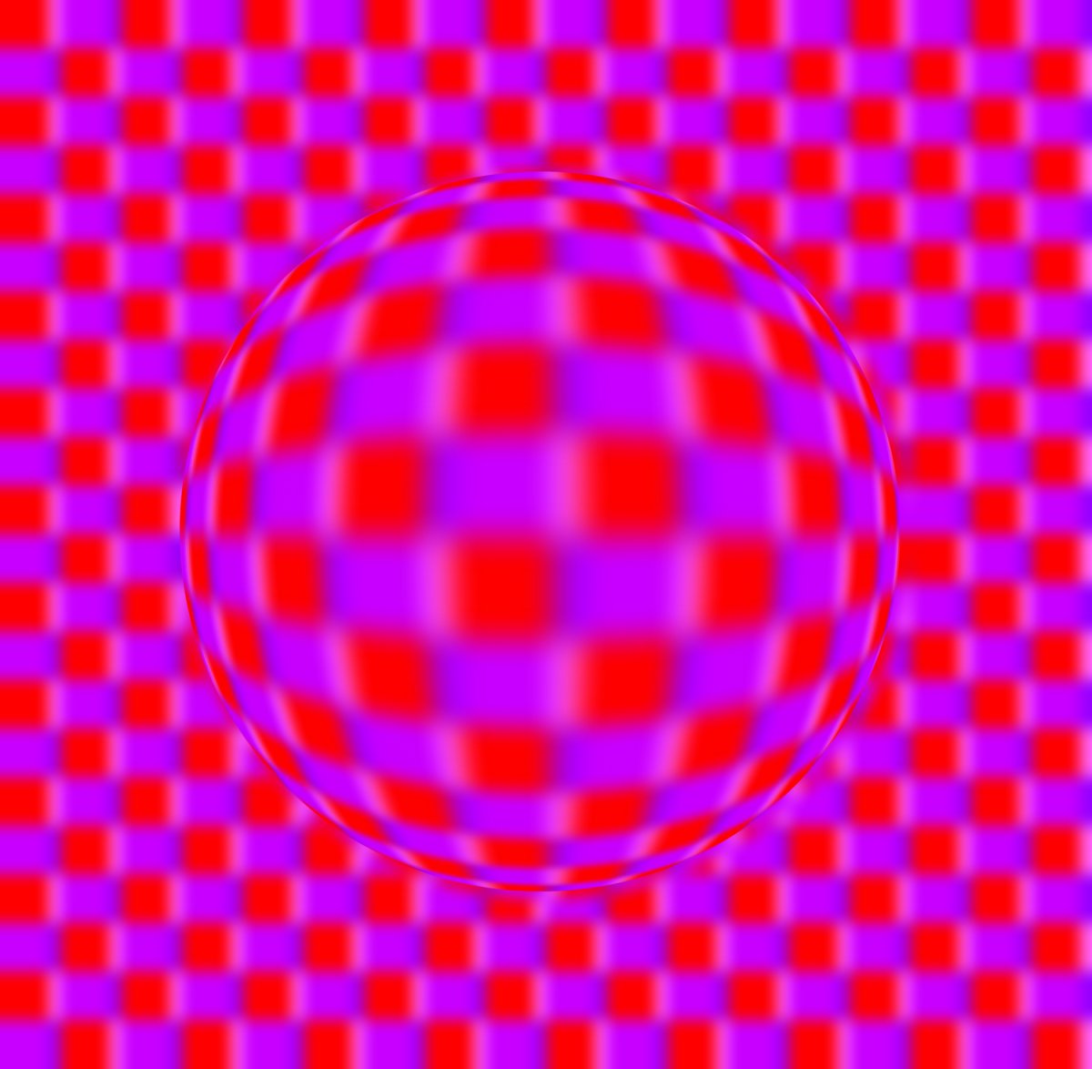 Оптическая иллюзия шар