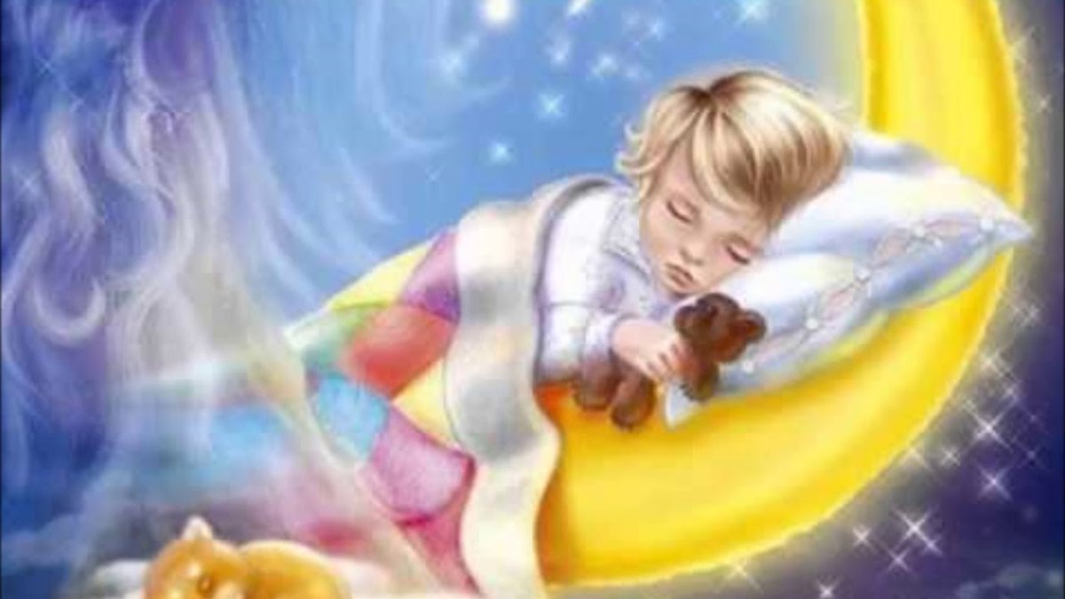 Спящий ребенок в колыбели