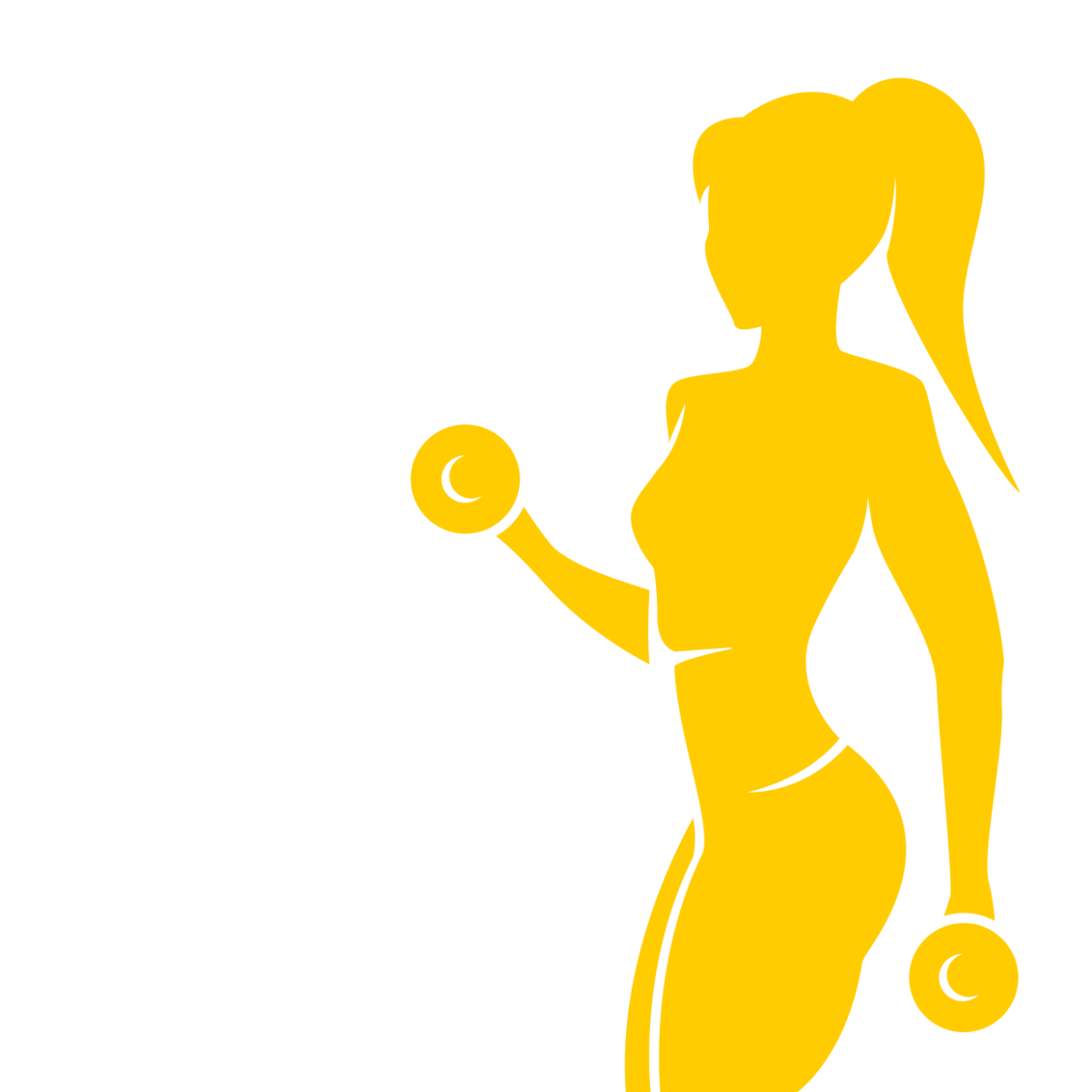 Силуэт спортивной девушки