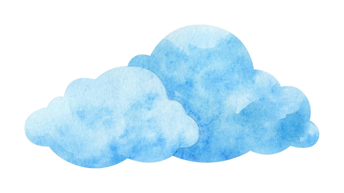 Облака акварелью