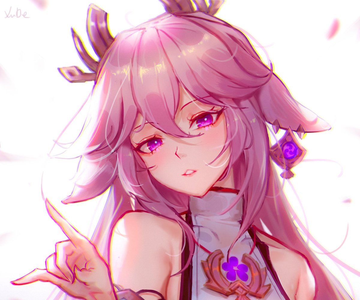 Мико Геншин лиса