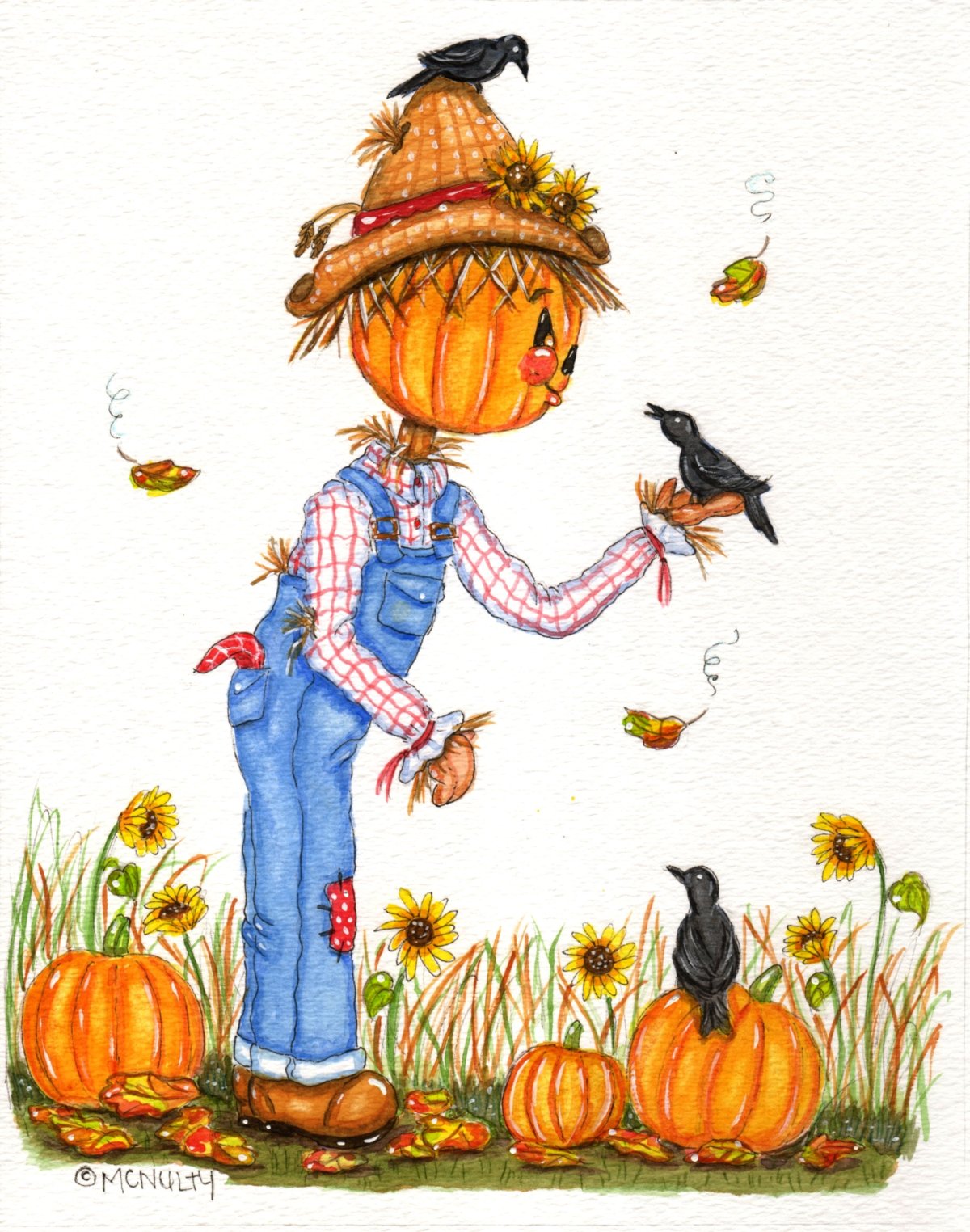 Пугало осенью