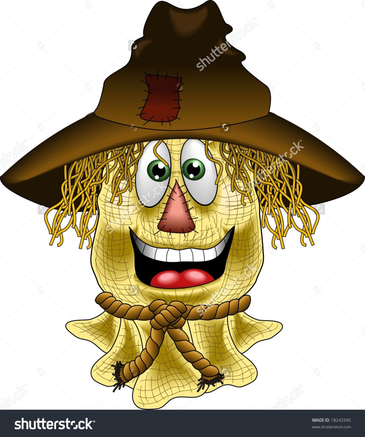 Маска пугало для детей