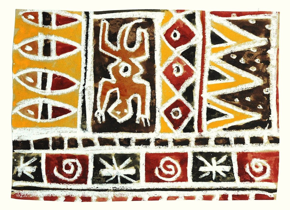 Бордюрный орнамент Африка