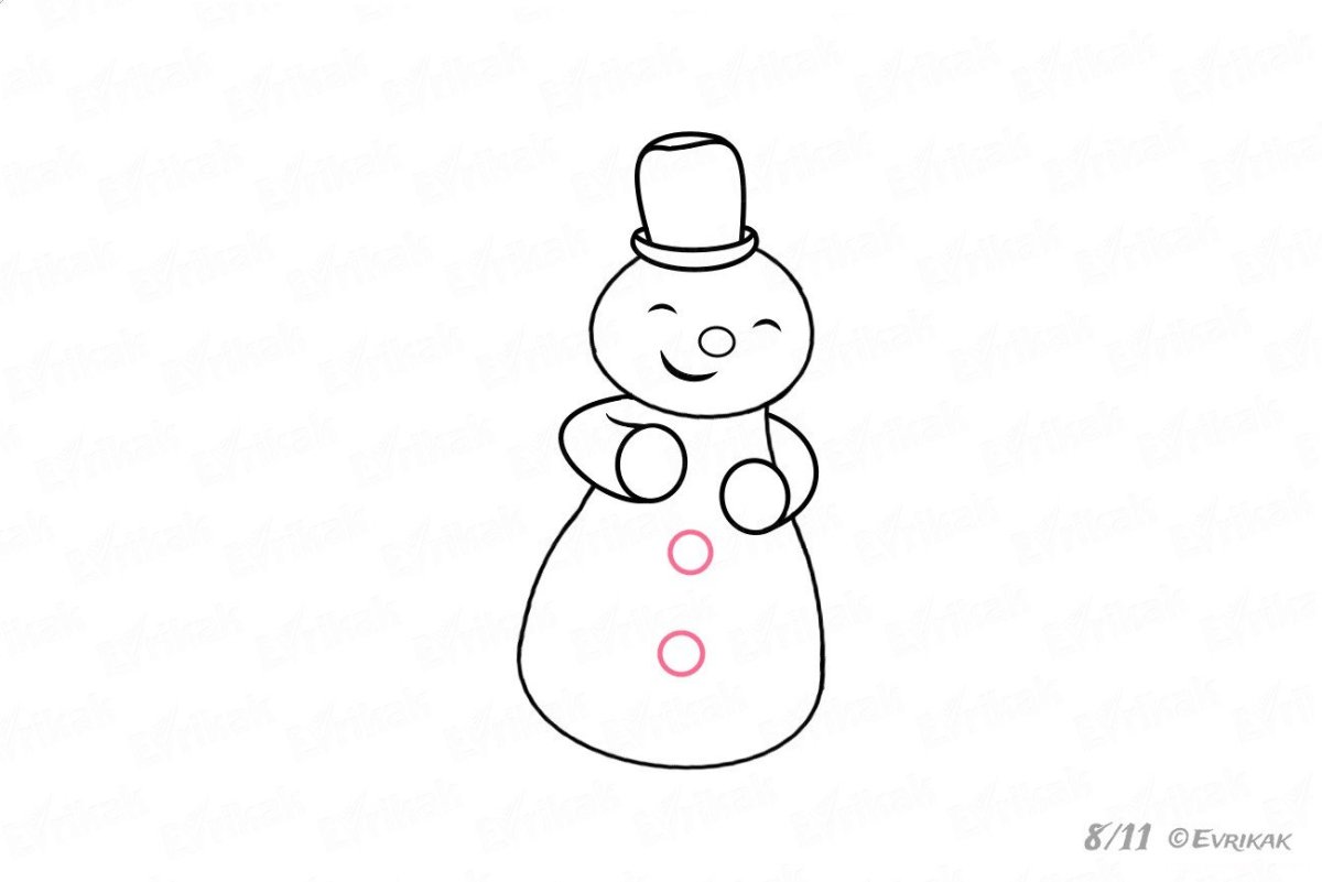 Грустный Снеговик