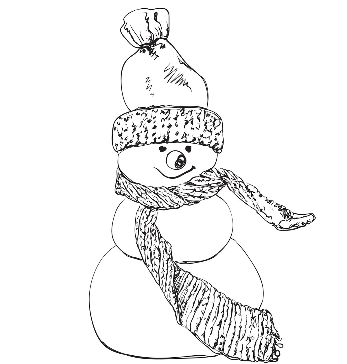 Снеговик без шарфа