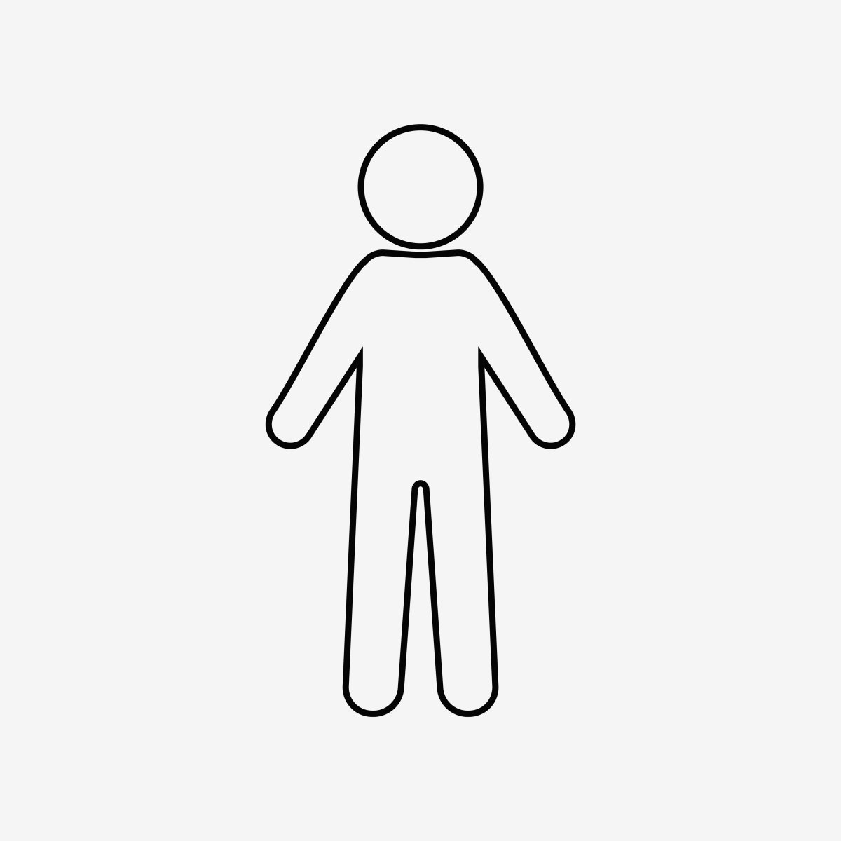 Схемаматичное изображение человека