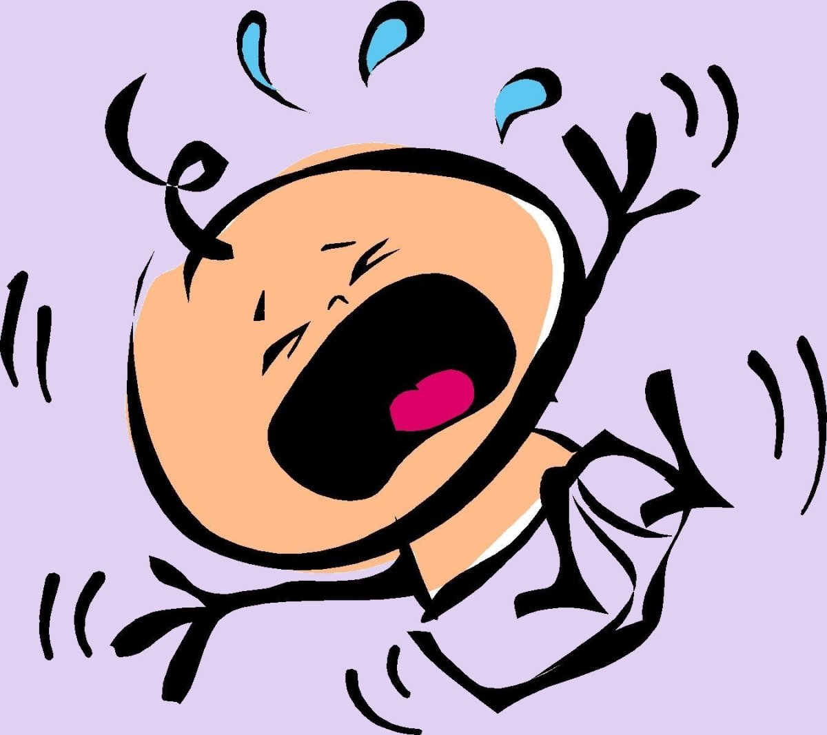 Ребенок капризничает рисунок