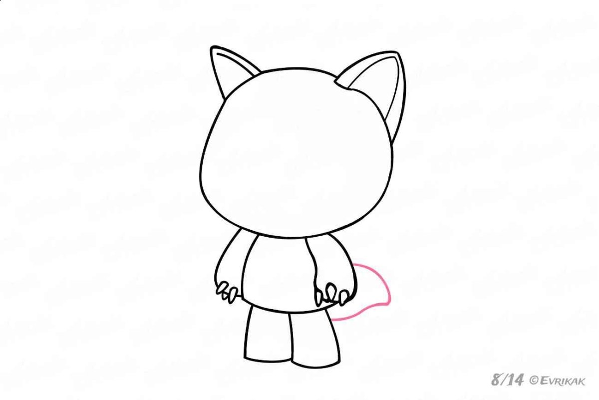 Мимимишки Лисичка рисунок