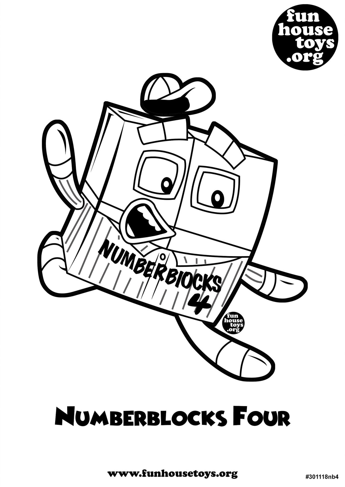 Numberblock раскраска