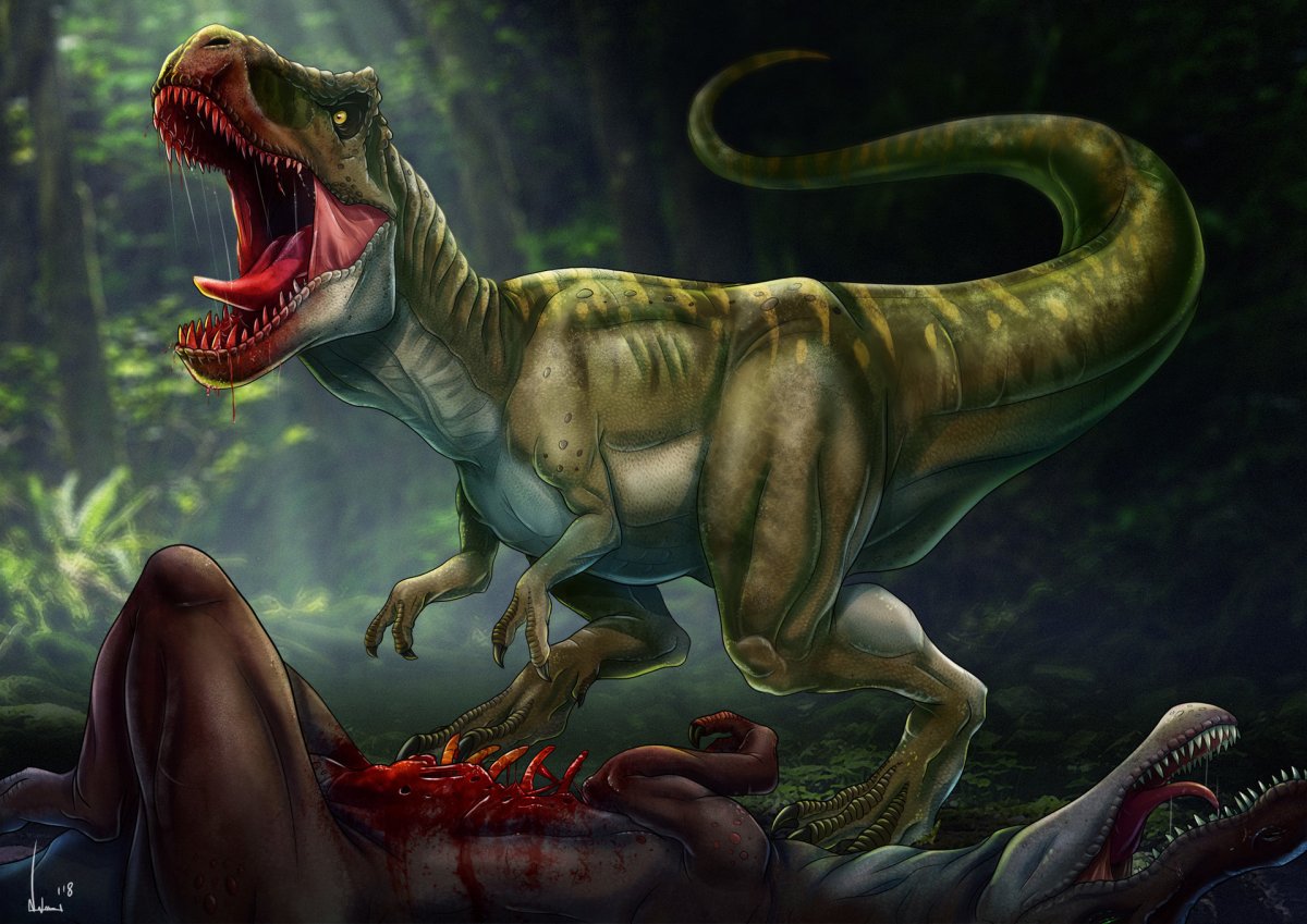 Красный Тираннозавр рекс